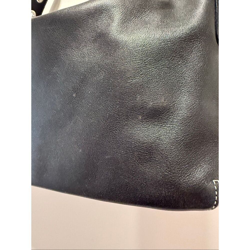 Vintage Coach 1417 Black Genuine Leather East West Legacy Shoulder Bag Womens - Picture 5 of 10